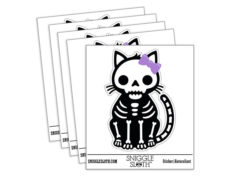 Creepy Cute Girly Cat Skeleton