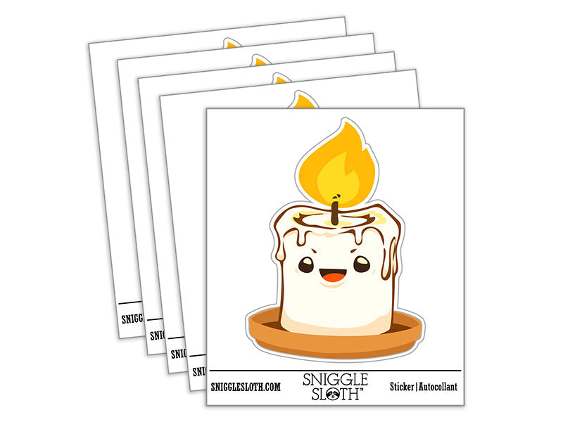 Cute Smiling Candle Flame Candleholder