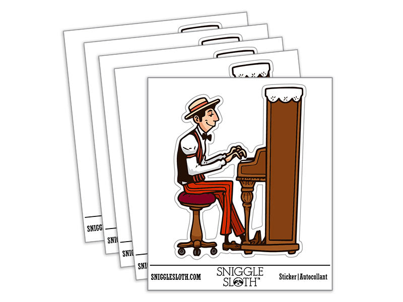 Dapper Ragtime Pianist Musician Man