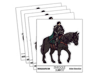 Dark Knight Fantasy Armored Paladin On Horse