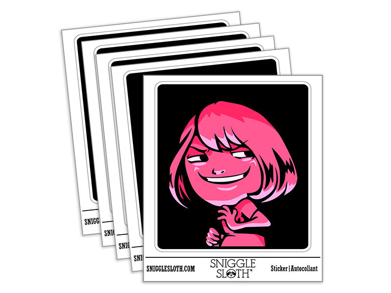 Devious Diabolic Mischievous Smile Trouble Girl