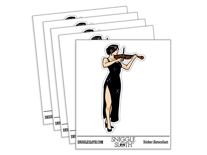 Elegant Violinist Woman Classical Musician Violin