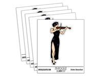 Elegant Violinist Woman Classical Musician Violin