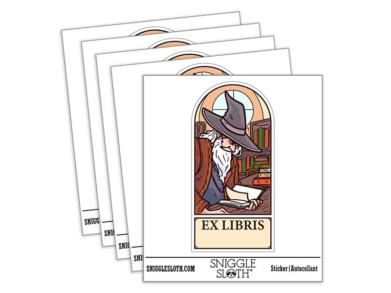 Ex Libris Library Wizard Mage Sorcerer
