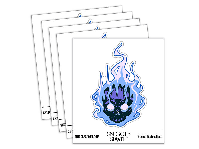 Flaming Skull Ghost Skeleton Head Monster