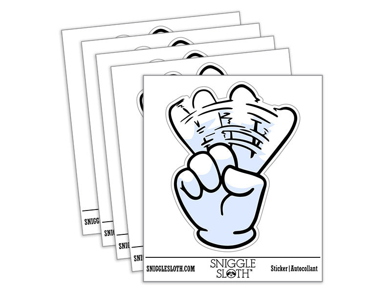 Gloved Cartoon Hand Wagging Finger No