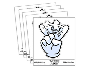 Gloved Cartoon Hand Wagging Finger No