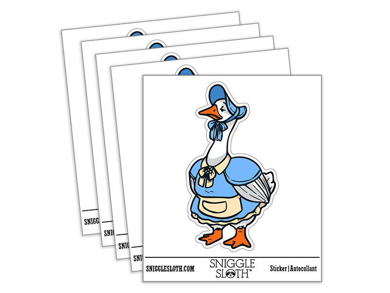 Goose Mother in Bonnet and Dress