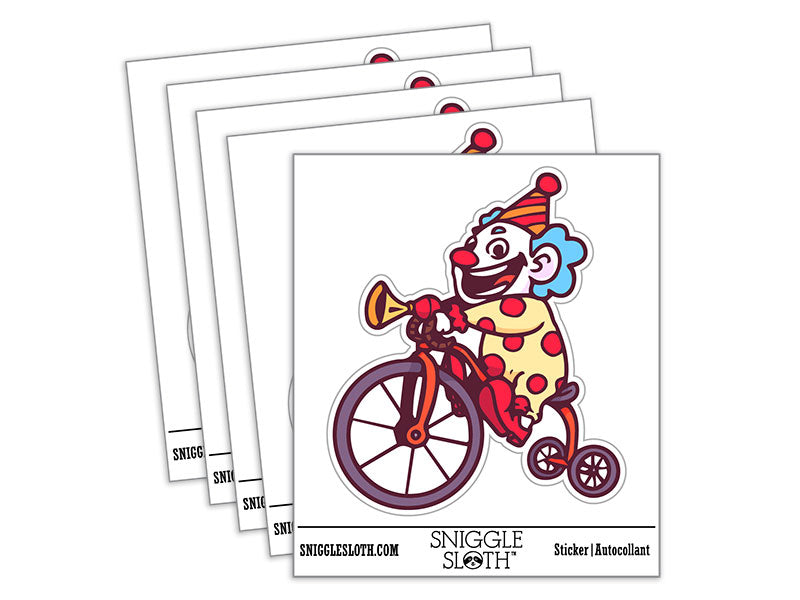 Happy Clown on Tricycle Bike Silly