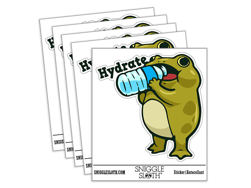 Hydrate Frog with Water Bottle