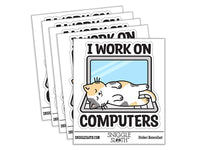 I Work On Computers Cat