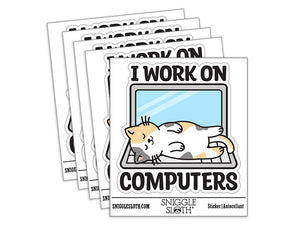 I Work On Computers Cat
