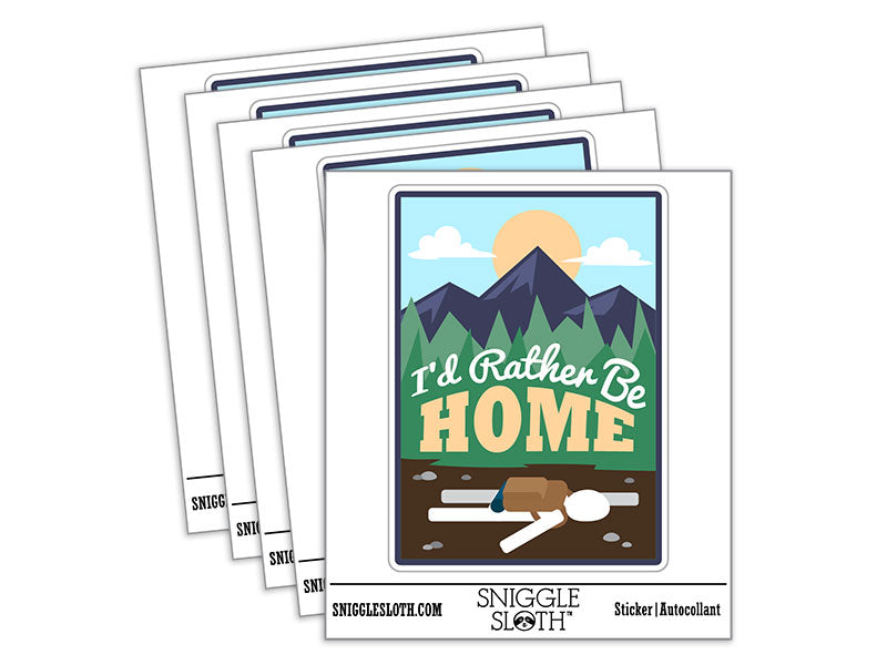 I'd Rather Be Home Hiking Nature Funny