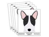 Peeking Bull Terrier Dog