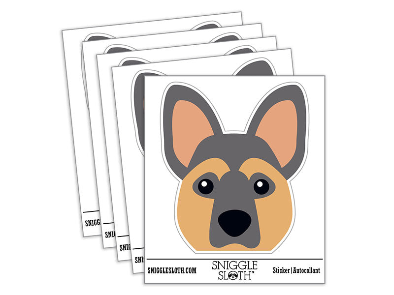 Peeking German Shepherd Dog