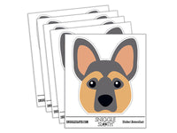 Peeking German Shepherd Dog