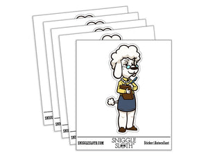 Poodle Dog Office Worker Secretary