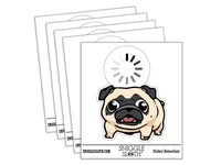Pug Thinking Calculating Loading Dog