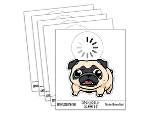 Pug Thinking Calculating Loading Dog