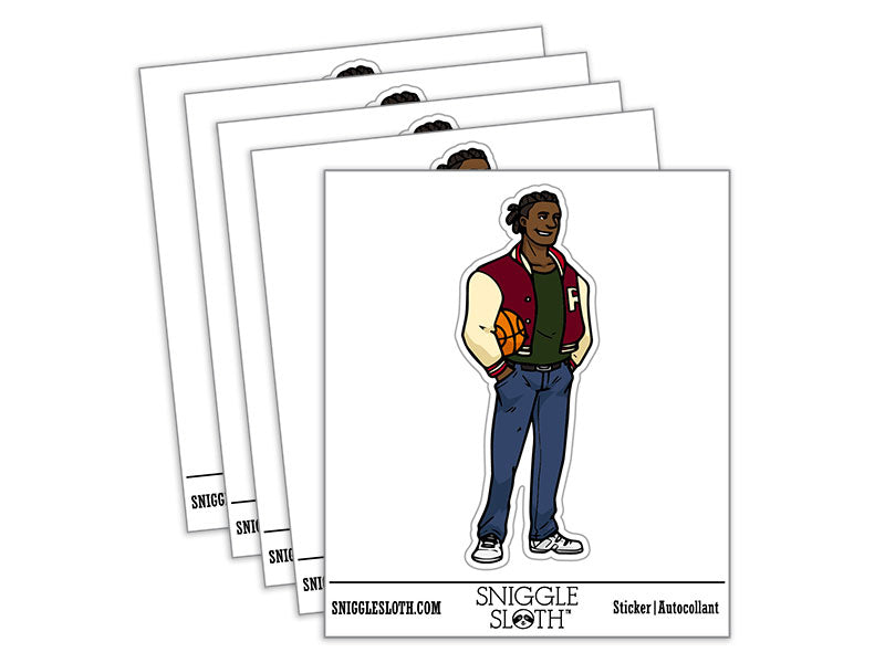 School Jock Student Team Sports Basketball Athlete Letterman Jacket