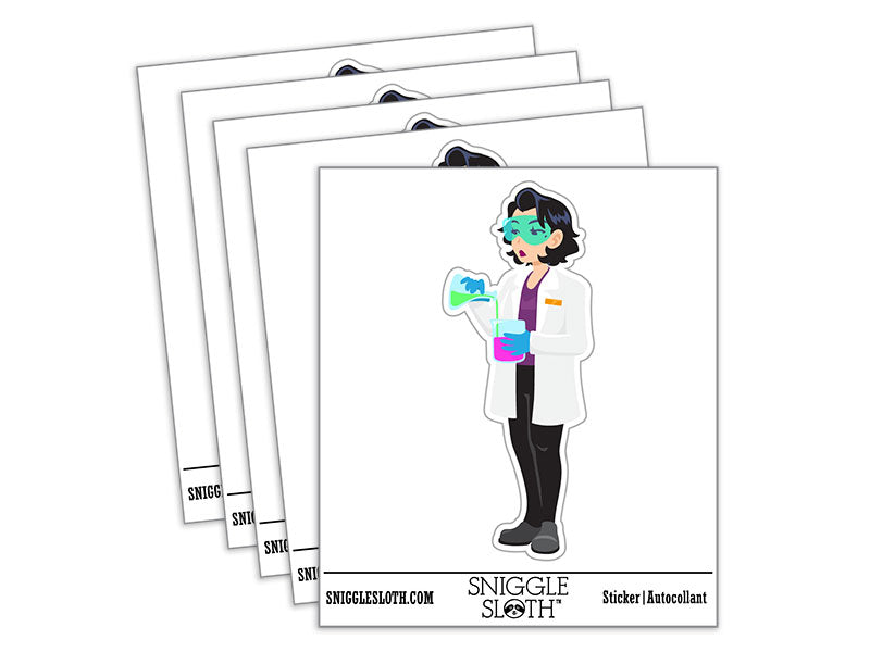 Scientist Woman Science Beaker Flask Lab PPE