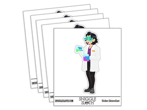 Scientist Woman Science Beaker Flask Lab PPE