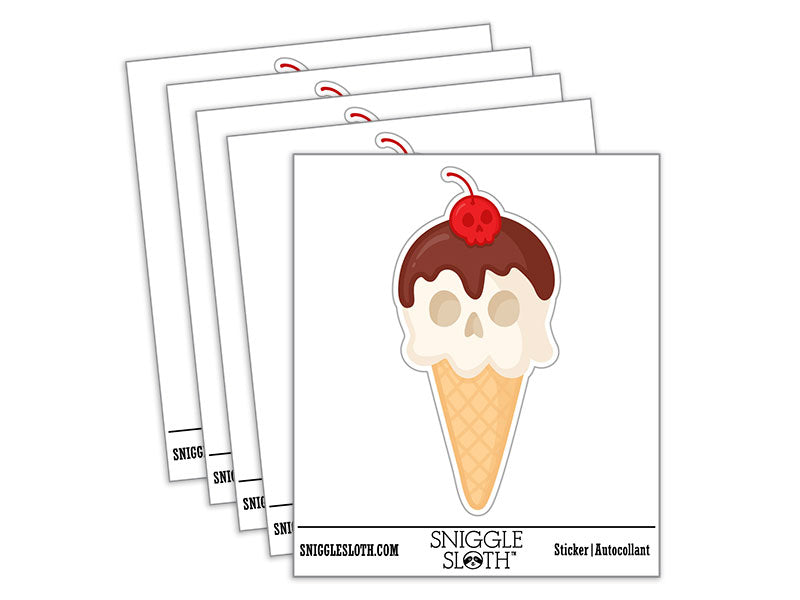 Skull Ice Cream Cone