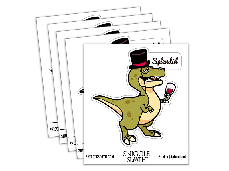 Sophisticated T-Rex Tyranosaurus Rex Dinosaur Top Hat Monocle