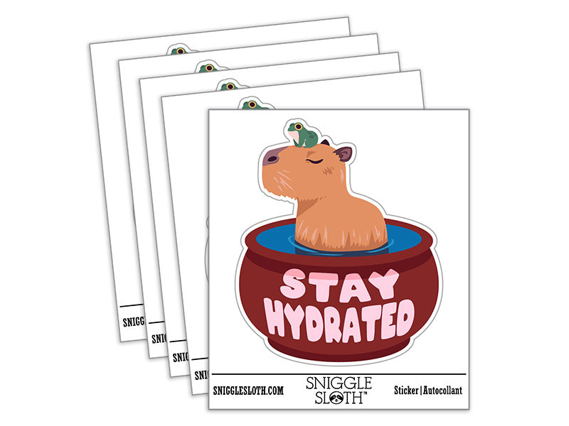 Stay Hydrated Capybara and Frog