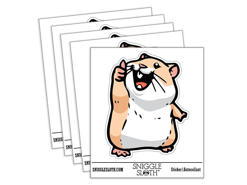 Thumbs Up Hamster Rodent Big Smile