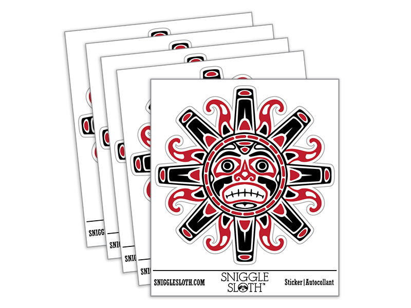 Tribal Native American Sun Face Haida