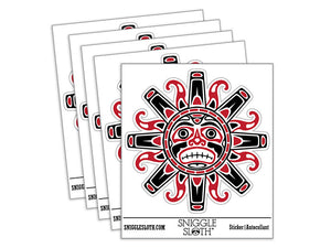 Tribal Native American Sun Face Haida