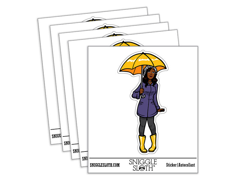 Umbrella Woman Rain Boots Weather