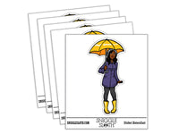 Umbrella Woman Rain Boots Weather