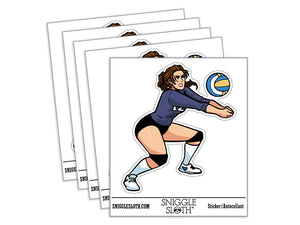 Volleyball Player Woman Bump Ball