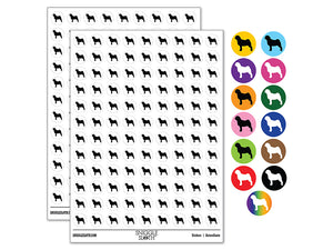 Pug Dog Solid 200+ 0.50" Round Stickers