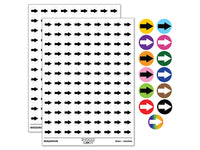 Arrow Rounded Corners Solid 200+ 0.50" Round Stickers