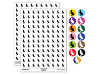 Puffin Bird Solid 200+ 0.50" Round Stickers