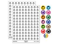 Letter O Uppercase Felt Marker Font 200+ 0.50" Round Stickers