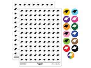 Manta Ray Solid 200+ 0.50" Round Stickers