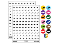 Seal on Tummy Solid 200+ 0.50" Round Stickers