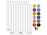 Champagne Glass Doodle 200+ 0.50" Round Stickers