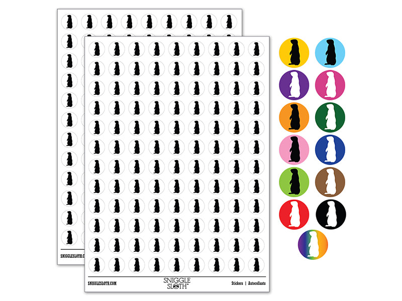 Gopher Solid 200+ 0.50" Round Stickers