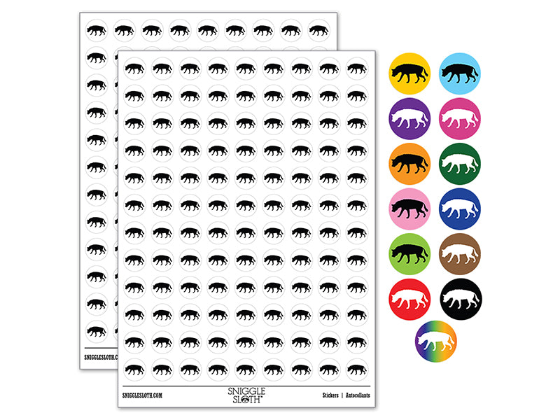 Hyena Solid 200+ 0.50" Round Stickers