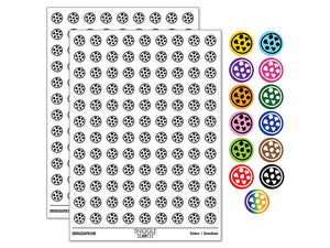 Pepperoni Mushroom Pizza Doodle 200+ 0.50" Round Stickers