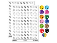Two 2 Dice Die 200+ 0.50" Round Stickers