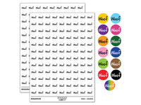 Woof Dog Fun Text 200+ 0.50" Round Stickers