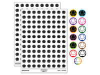 Baseball Cap Hat 200+ 0.50" Round Stickers