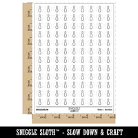 Bowling Pin Outline 200+ 0.50" Round Stickers