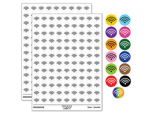 Internet Wifi Symbol 200+ 0.50" Round Stickers